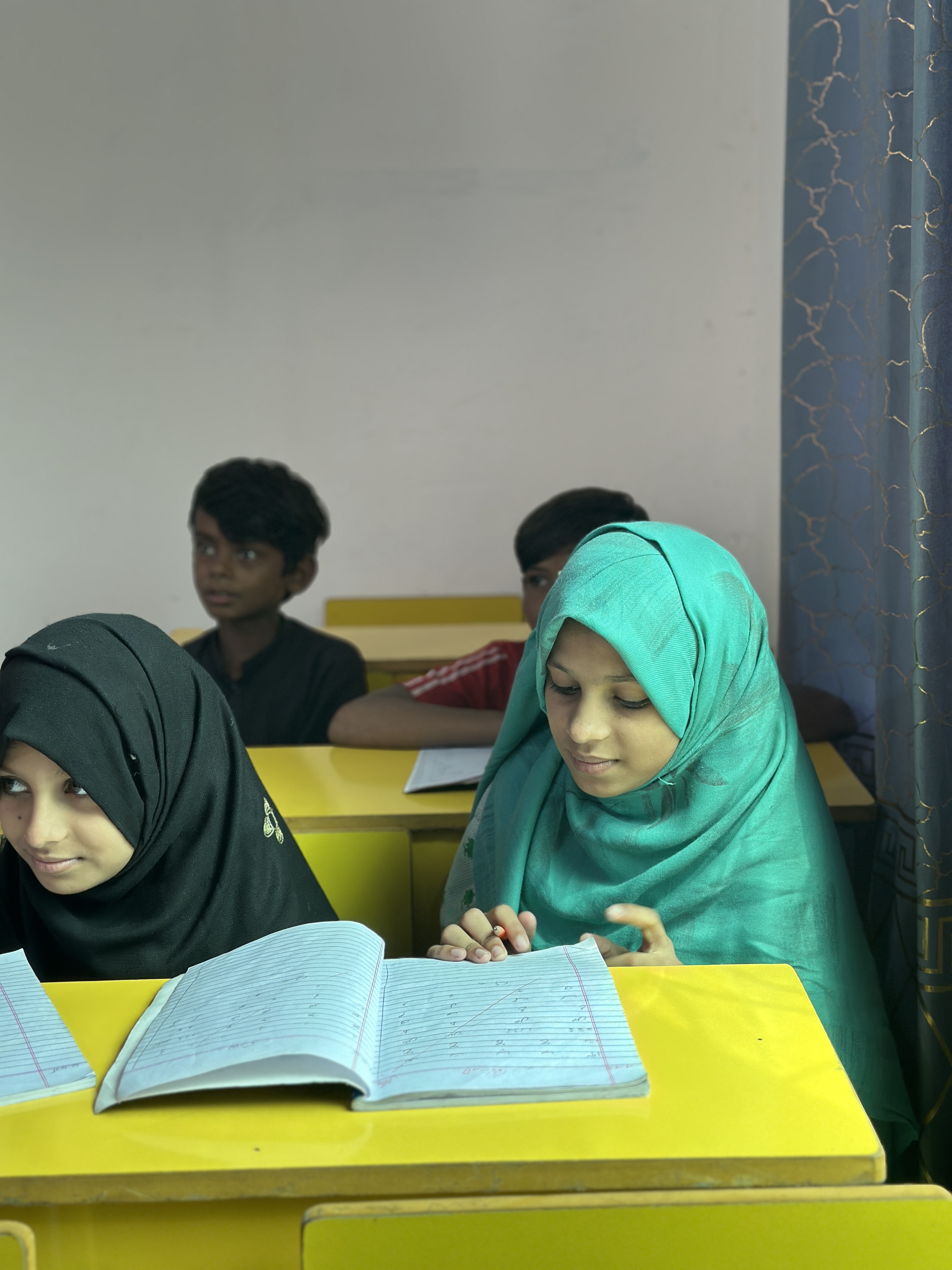 Students obtaining Quranic Education