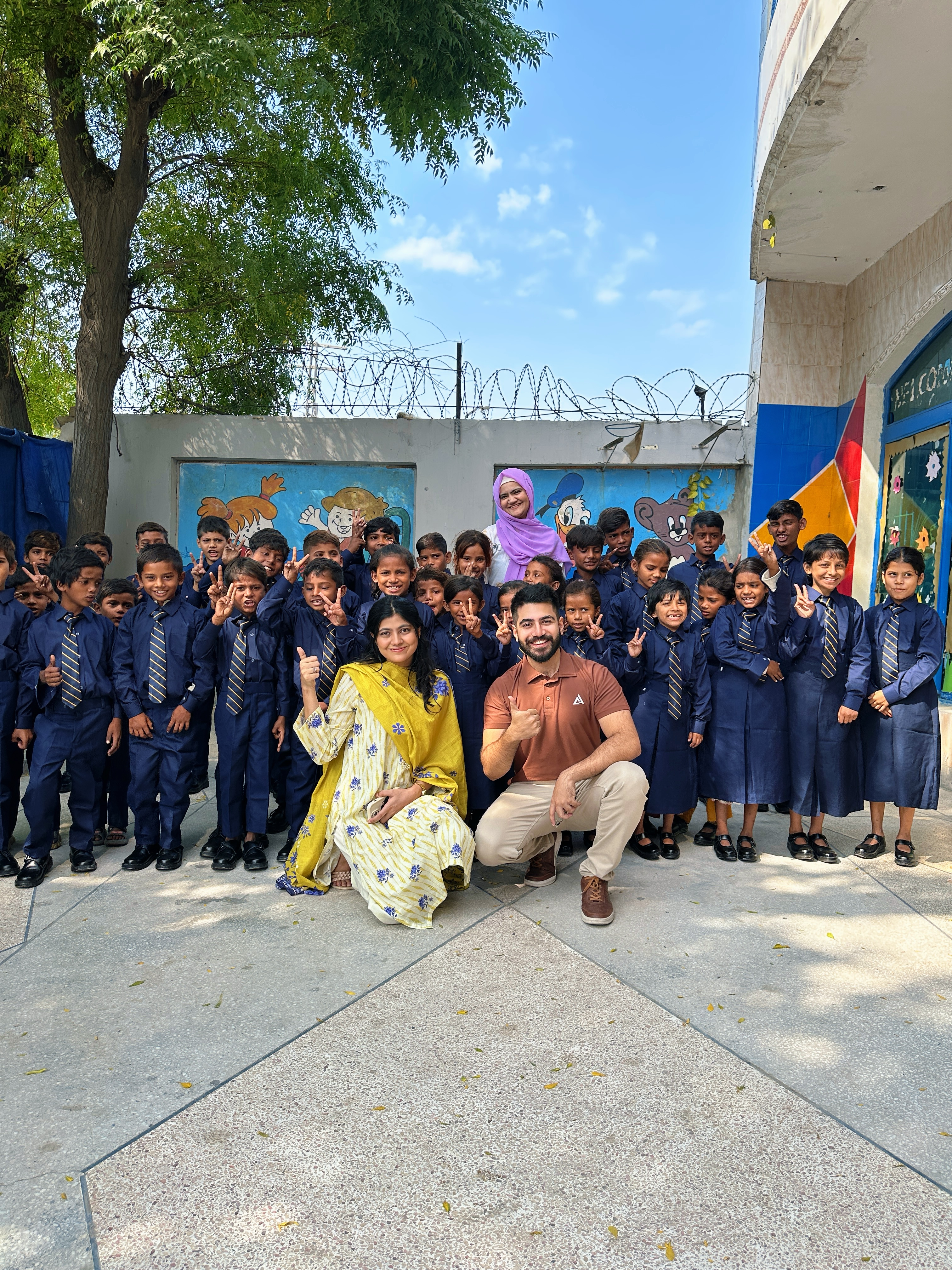 Children learning in classroom at Nayi Uraan Model School