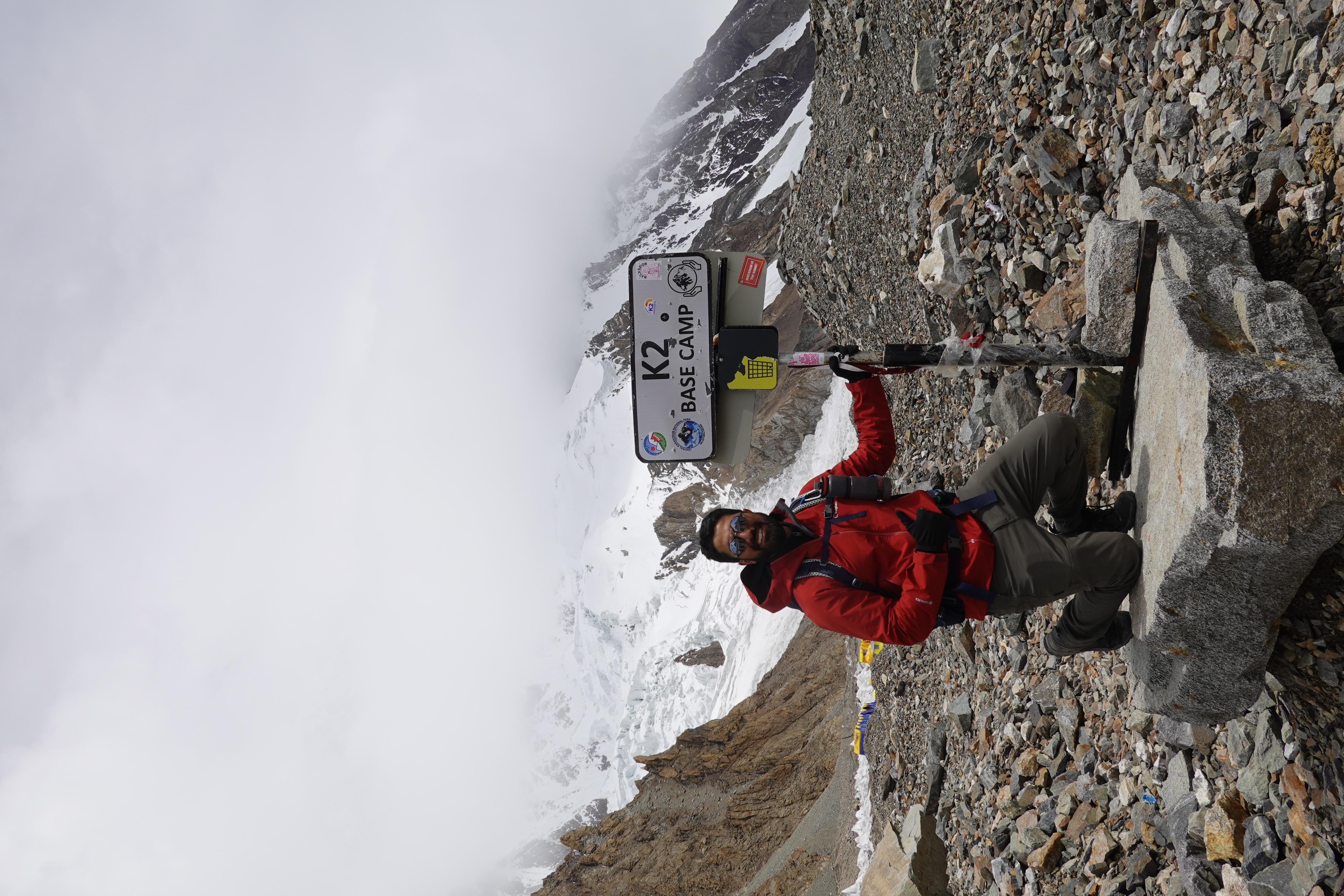 Dr. Tahir Khan climbing K2 for education